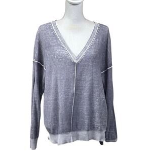 Sundance Gray V-Neck Sweater